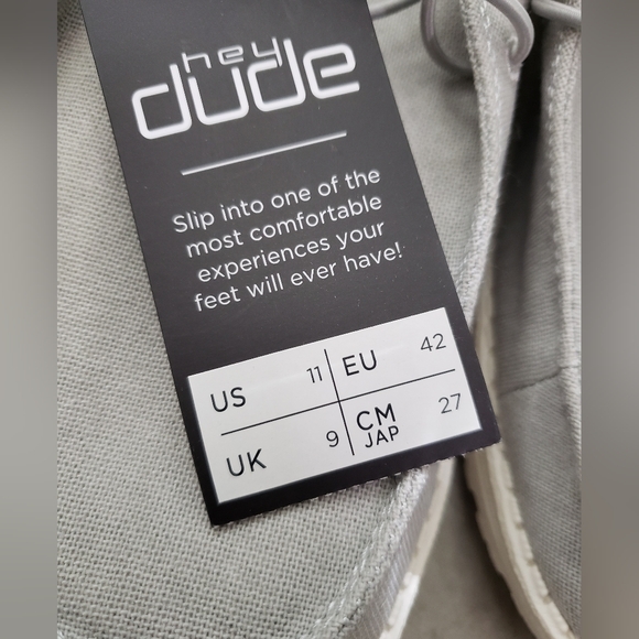 NWT Hey Dude Wendy Chambray Gray - Picture 6 of 7